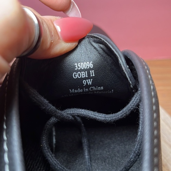 Varese Gobi‎ ll Black Faux Leather Chukka Boot Comfy Career Office Casual New - Picture 6 of 7